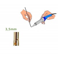 Prise PK/OR 3,5mm femelle soudée atelier