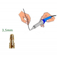 Prise PK/OR 3,5mm mâle soudée atelier
