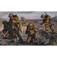 1/72e Zvezda Mortier 3 pouces Britanique et servants