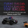 Turbo Racing Micro Monster Truck Police 1/76e