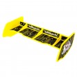 Aileron Jaune Universel 1/10e + stickers