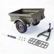 Option Remorque pour Military Car Jeep Willys 1:10