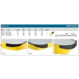 Liston caoutchouc 300x10mm épaisseur 8.5mm