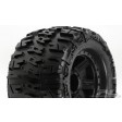 Roues Proline Trencher 3,8" sur jante noire Desperados (paire) 17mm 1/2" offset Truggy
