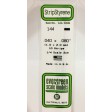 144-Evergreen 10 Baguettes rectangulaires 355x1,01x2,03mm