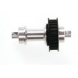 Front axle alu. + 24t pulley SERPENT 801240