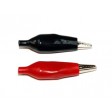 Pince crocodile rouge + noire