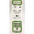 168-Evergreen 8 Baguettes rectangulaires 355x2,03x4,77mm