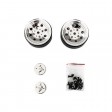 1/10 Jantes seules 1.9 Beadlock Chromées pour Crawler (1 paire)
