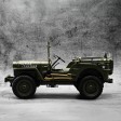 Military Car Jeep Willys RC avec éclairage 1:10e Prête à rouler