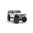 Kyosho Mini-Z 4X4 Mx-01 Jeep Wrangler Rubicon Blanc Brillant Limitée + LED