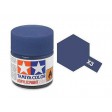 Pot de peinture acrylique Tamiya X-3 Bleu Royal brillant 10ml