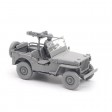 1/35e Takom 1/4 Ton Utility Truck with Trailer & MP Figure - US ARMY JEEP