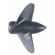 Hélice marine carbone bipale 26mm M2 gauche
