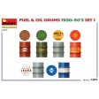 1/24e MiniArt Jeu de fûts de carburant et d'huile des années 1930-50 type 1 allemand