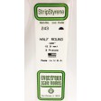 243-Evergreen 3 demi-ronds DIA.2,54x355mm