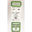 244-Evergreen 3 demi-ronds DIA.3,17x355mm