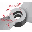 Hélices Graupner 3D-PROP 6x3" rouge 5/8 mm  - drone