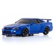 Kyosho Mini-Z AWD Nissan Skyline GT-R V-Spec Nur.II R34 Bleu (Drift pack)