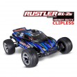 Traxxas Rustler 4x2 BL-2S HD Clipless 1/10e Bleu Accu - Chargeur SUR-COMMANDE