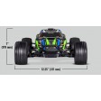 Traxxas Rustler 4x2 BL-2S HD Clipless 1/10e Orange SUR-COMMANDE