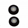 Roues avion mousse 65mm super légère, jante nylon 12gr (paire)