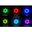 Matek Carte 8 LED circulaire 7 couleurs RGB 16V 30mm