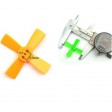 Hélices 4 pales 1535 38mm 10 paires ROUGE pour micro quad 60-90mm