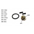 Adaptateur d'hélice APC et GWS arbre 4mm