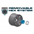 Roues Louise MT-ROCKET Jantes 2.8" Noire- Hexagone 12N,12W,14,17mm Monster truck 1/10