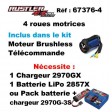 Traxxas Rustler 4x4 VXL 3S HD 1/10e Bleu SUR-COMMANDE