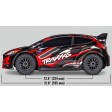 Traxxas Ford Fiesta ST RALLY BL-2S Bleu 1/10 Sans accu/chargeur