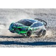 Traxxas Ford Fiesta ST RALLY VXL Vert Clipless 1/10 SUR-COMMANDE