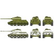 1/72e Italeri 2X Char Russe T-34/85 - Assemblage rapide
