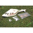 Fuselage format 450 (Blanc - rouge - vert) pour mécanique Classe 450