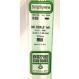 8106-Evergreen 10 Baguettes rectangulaires 355x0,28x1,68mm HO SCALE