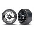 ROUES AVANT ET ARRIERE CHROMEES NOIR 1,9 DRIFT (4)