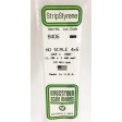 8406-Evergreen 10 Baguettes rectangulaires 355x1,09x1,68mm HO SCALE