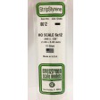 8612-Evergreen 10 Baguettes rectangulaires 355x1,68x3,43mm HO SCALE
