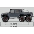 Traxxas TRX-6 Mercedes Benz G 63 AMG 6X6 Clipless Noir SUR-COMMANDE