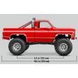 Traxxas TRX-4M Cheyenne K10 1/18e Rouge - Prêt à rouler SUR-COMMANDE