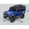 Traxxas TRX-4M Land Rover Defender 1/18e Noir - Prêt à rouler SUR-COMMANDE