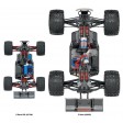 Traxxas E Revo VXL 1/16e 2.4gh RTR TQ BLEU