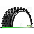 Roues Louise RC B-ROCK - Buggy 1/8e - Soft - Jantes Blanches - Hexagone 17mm