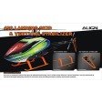Train d'atterrissage orange fluo - T-REX 450 L / Pro
