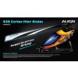 Pales principales ALIGN Carbone CFK 425 Hautes Performances - T-REX 500 FLYBARLESS
