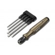 Tournevis 5 embouts ALIGN - ALLEN 1.5/2/2.5/3mm + PH1