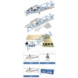 Fuselage fibre peint et décoré AGUSTA – T-REX 450