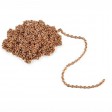 Chaîne en laiton bruni 1 mètre type F 1mm