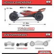 Arrma 1/18 Typhon Grom Mega 380 4x4 RTR Rouge SUR-COMMANDE